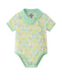 Baby Girl's Whale Print Organic Cotton Romper