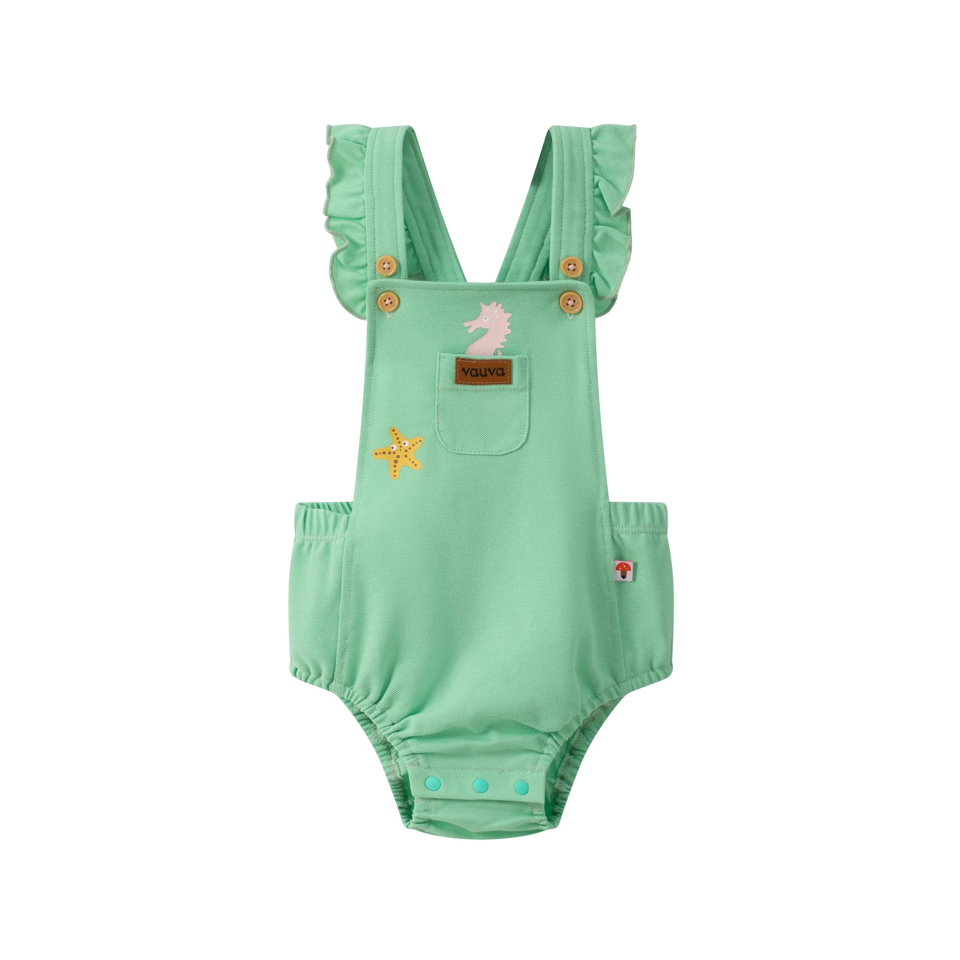 VAUVA Vauva SS24 - Baby Girl's Organic Cotton Sleeveless Romper Romper