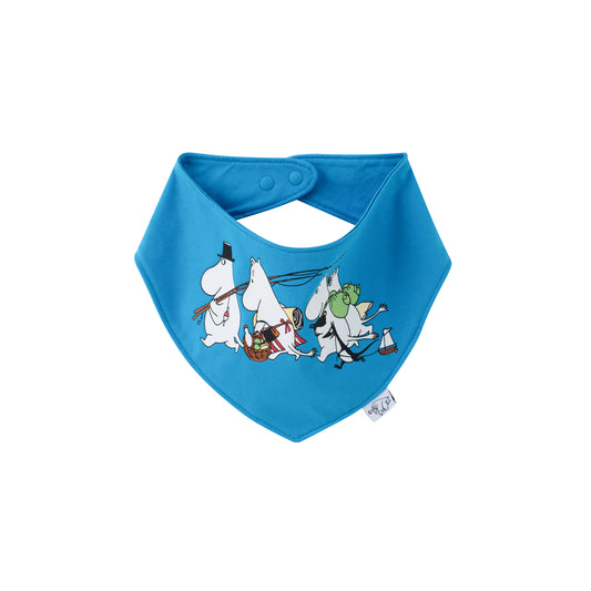 Vauva x Moomin Vauva x Moomin - Baby Boys Moomin's Family Print Bibs - Blue BABY BIB