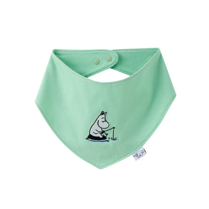 Vauva x Moomin Vauva x Moomin - Moomin Embroidered Bibs - Pastel Green Bibs