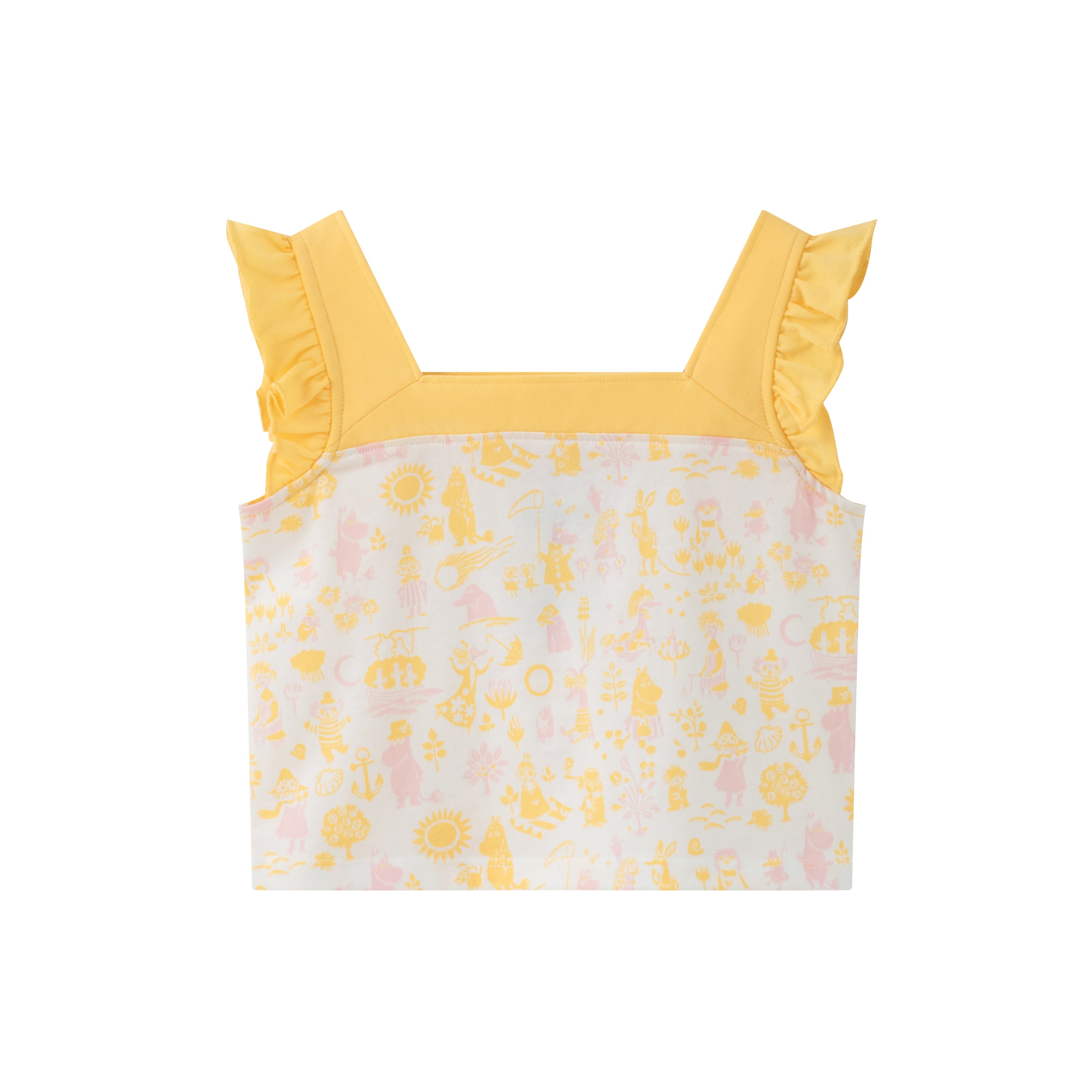 Vauva x Moomin Vauva x Moomin - Baby Girl All Over Print Top &amp; Bottom Set - Yellow Top &amp; Bottom Set