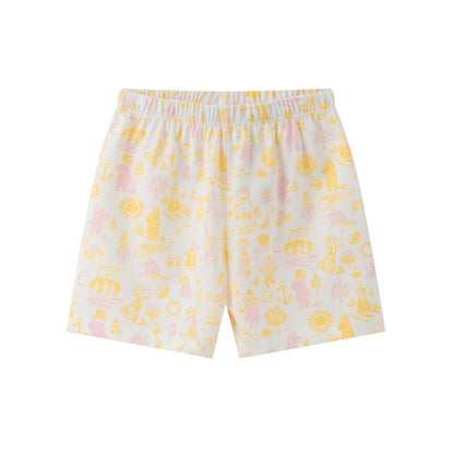 Vauva x Moomin Vauva x Moomin - Baby Girl All Over Print Top &amp; Bottom Set - Yellow Top &amp; Bottom Set