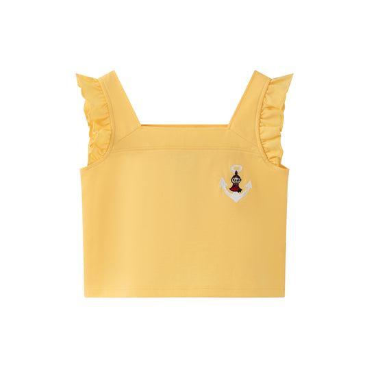 Vauva x Moomin Vauva x Moomin - Baby Girl Little MY Embroidered Top & Bottom Set - Yellow Top & Bottom Set