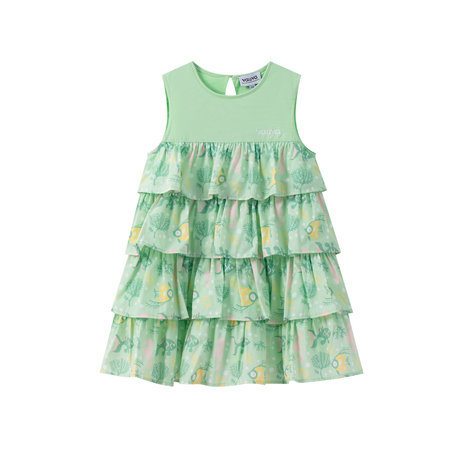 VAUVA Vauva SS24 - Toddler Girl Ruffle Short Sleeves Dress Dresses