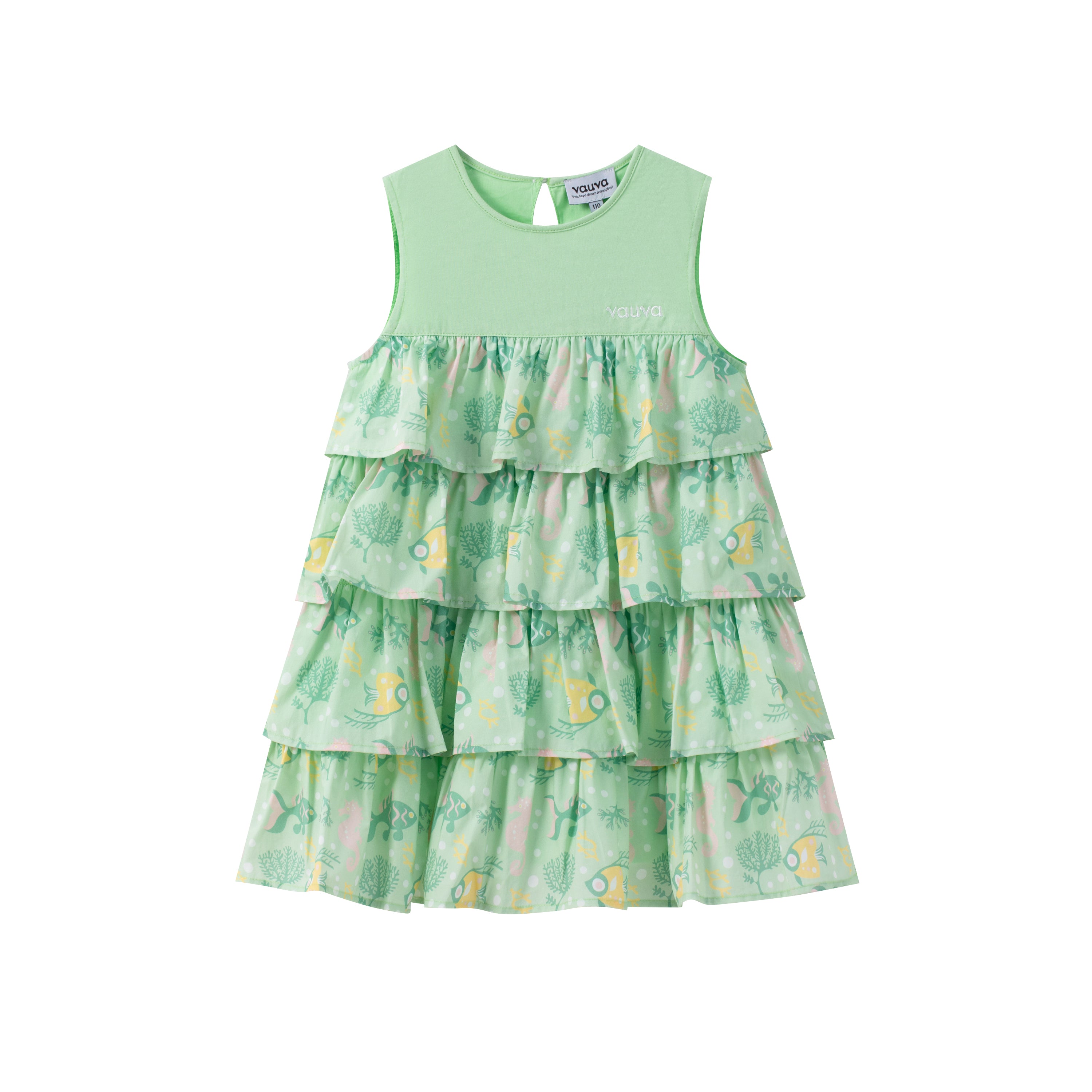 VAUVA Vauva SS24 - Toddler Girl Ruffle Short Sleeves Dress Dresses