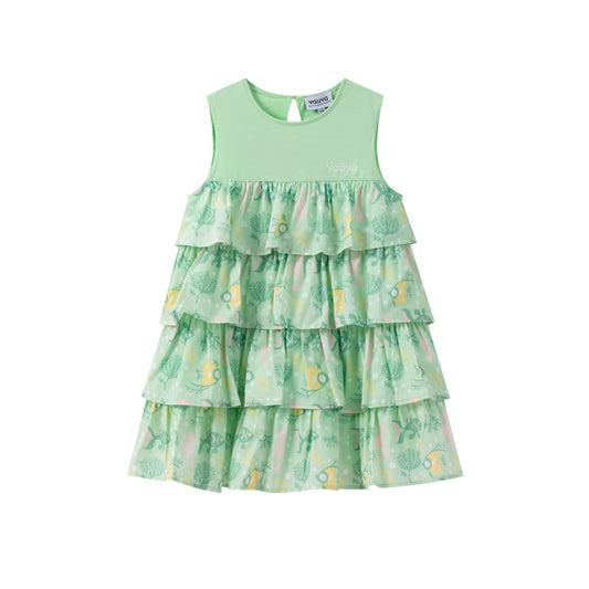 VAUVA Vauva SS24 - Toddler Girl Ruffle Short Sleeves Dress Dresses
