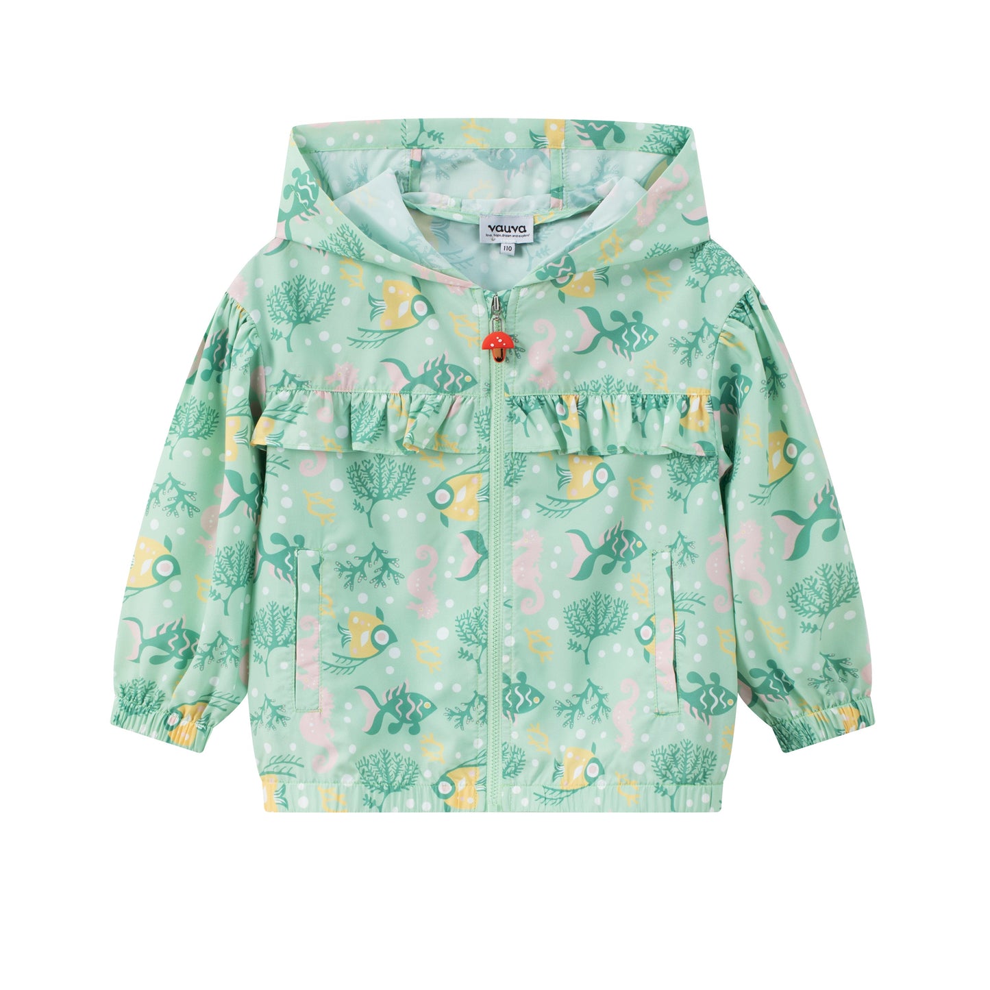 Toddler Fish All Over Print Uv Protection Jacket