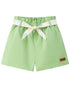 Toddler Girl Plain Print With Butterfly Knot Shorts