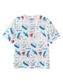 VAUVA Vauva SS24 - Toddler All Over Print Print T-Shirt Top - White Tops