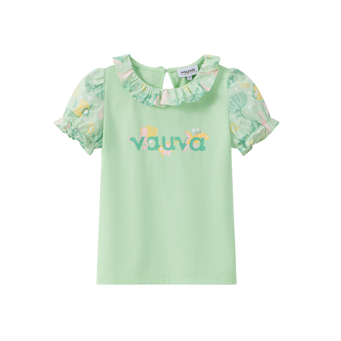 Toddler Girl Logo Print with Collar