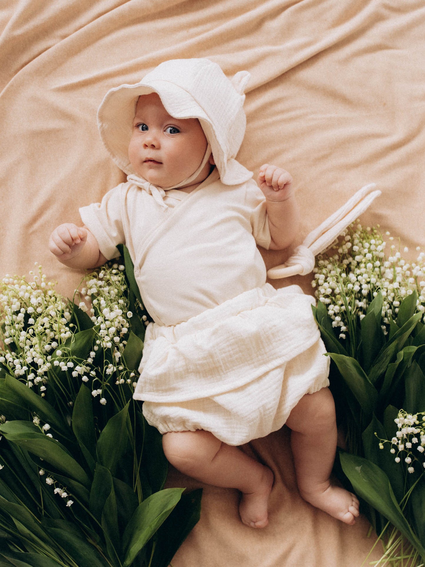 Jersey Shortsleeve Wrap Bodysuit (GOTS)