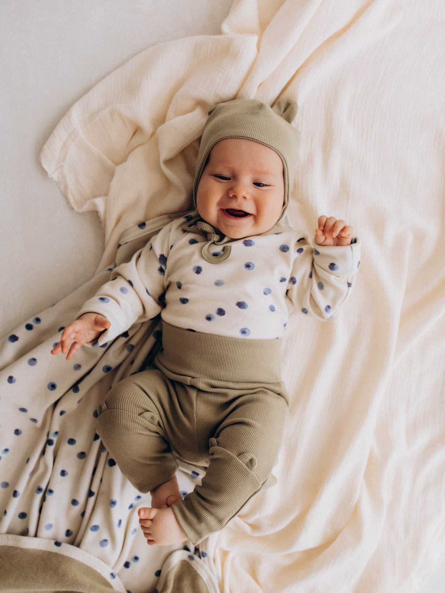 Leggings With Teddy Ears 2X1 Rib (GOTS)