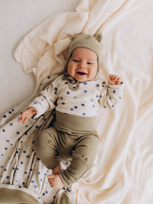 Leggings With Teddy Ears 2X1 Rib (GOTS)