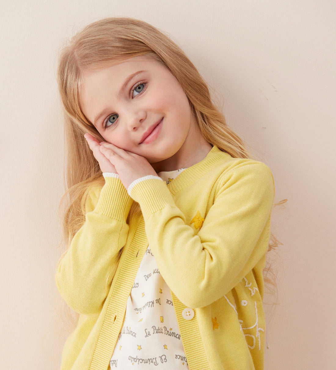 Vauva x Le Petit Prince Vauva x Le Petit Prince - Kids Cashmere Cardigan (Yellow) Coat &amp; Jacket