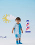 Baby Boy Moominpapa Embroidered Top & Shorts Set