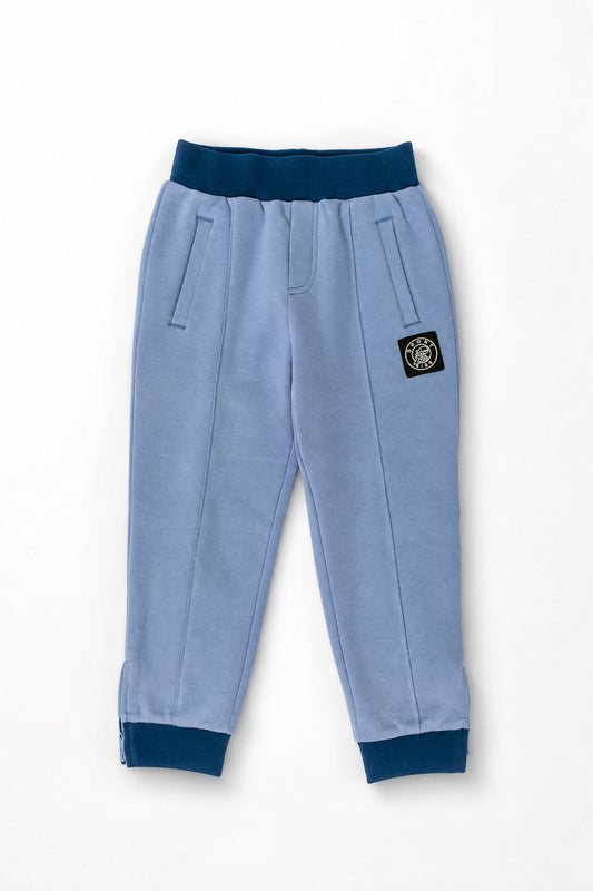 Boys Contrast Trim Zipper Cuff Sweatpants