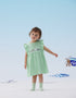 Vauva x Moomin Vauva x Moomin - Baby Girl Moomin Plain Embroidered Short Sleeve Dress - Pastel Green Dresses