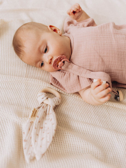 Muslin Ears With Wooden Ring (GOTS)