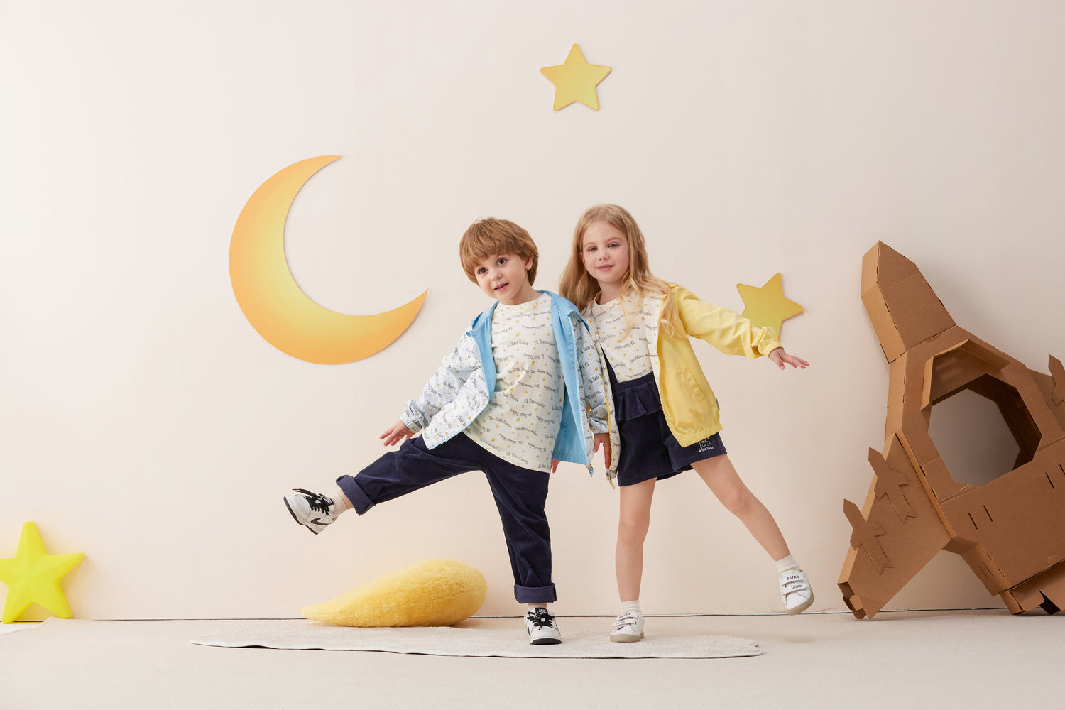 Vauva x Le Petit Prince Vauva x Le Petit Prince - Kids Reversible Jacket (Yellow) Coat &amp; Jacket