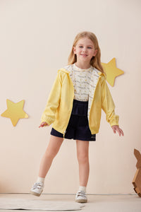 Vauva x Le Petit Prince - Kids Reversible Jacket (Yellow) model outside front