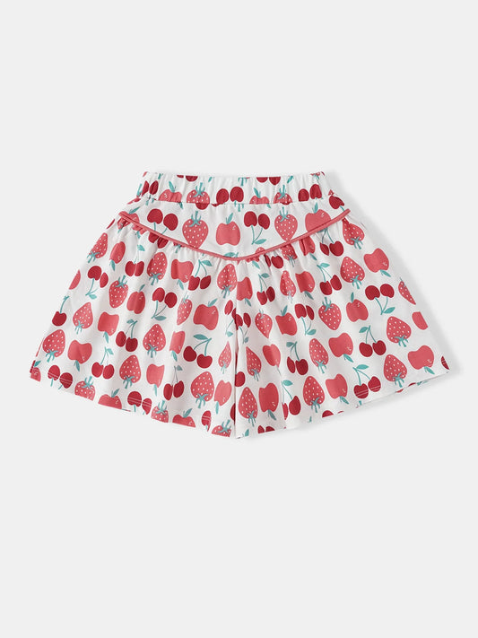 Kid All-Over Berries Print Culottes
