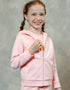 Kid Long Sleeve Embroidery Zipped Hoodie