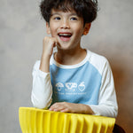 Kid Raglan Sleeve Print Tee