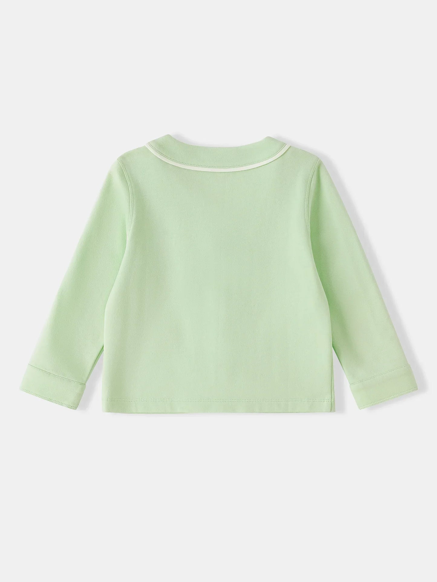 Kid Logo Embroidery Open Chest Jacket