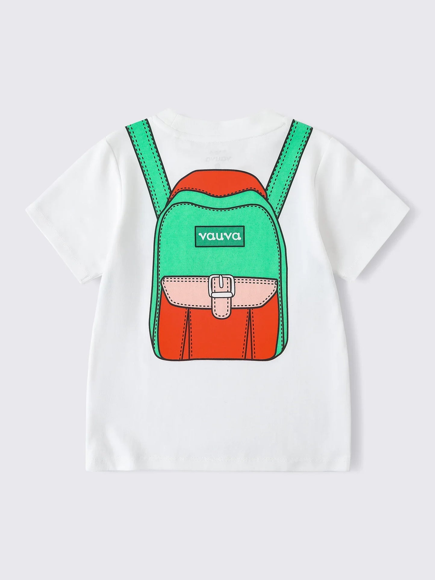 Boys Short Sleeve Backpack Print Tee