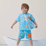 Toddler All Over Print Short Sleeves Shirt with Pocket