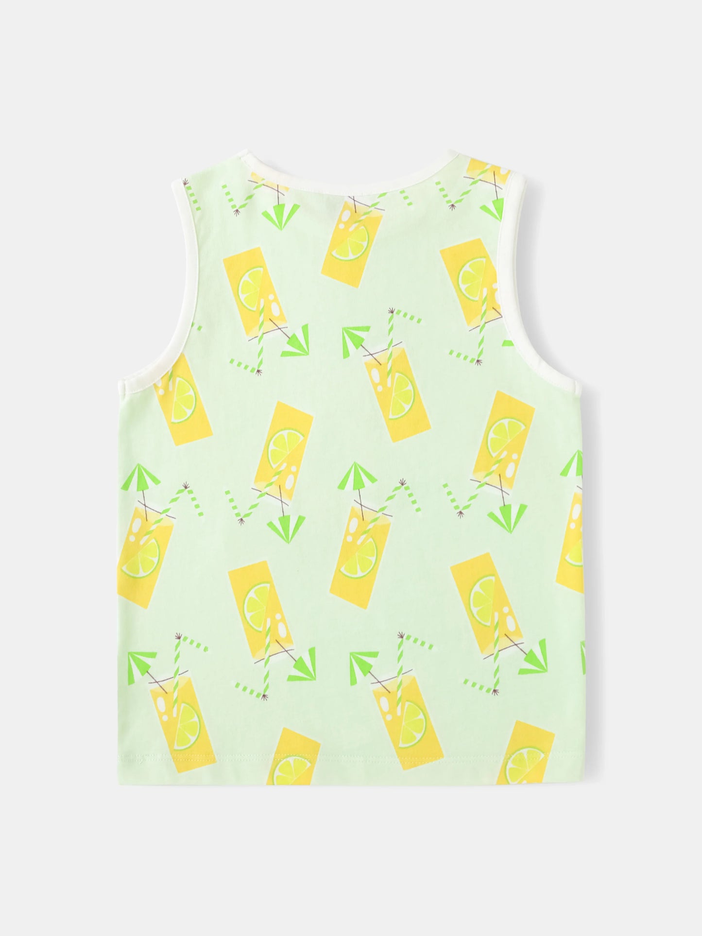 Boys All-Over Lemon Tea Print Tank Top