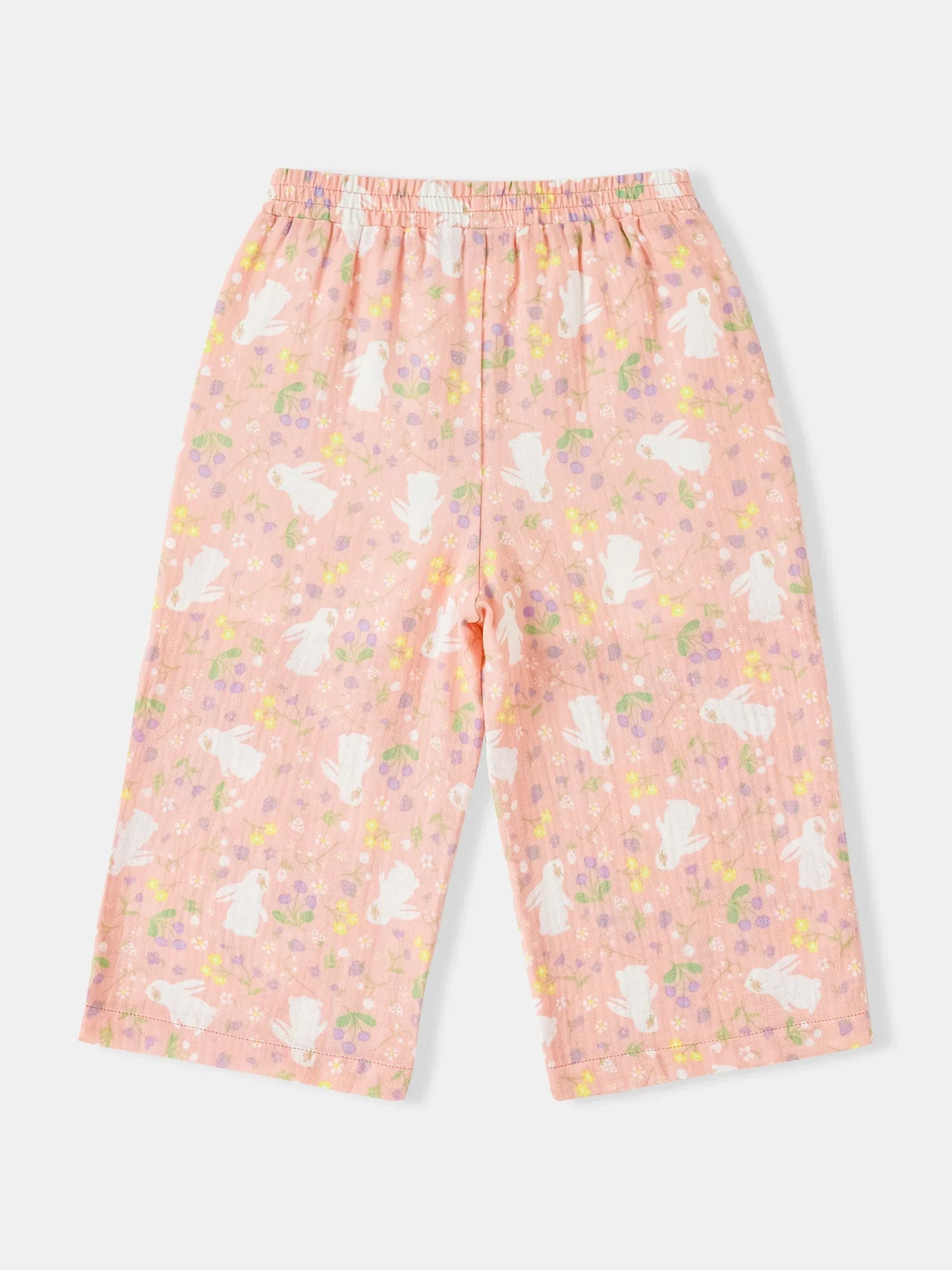 Girls All-Over Bunny Print Flare Pants