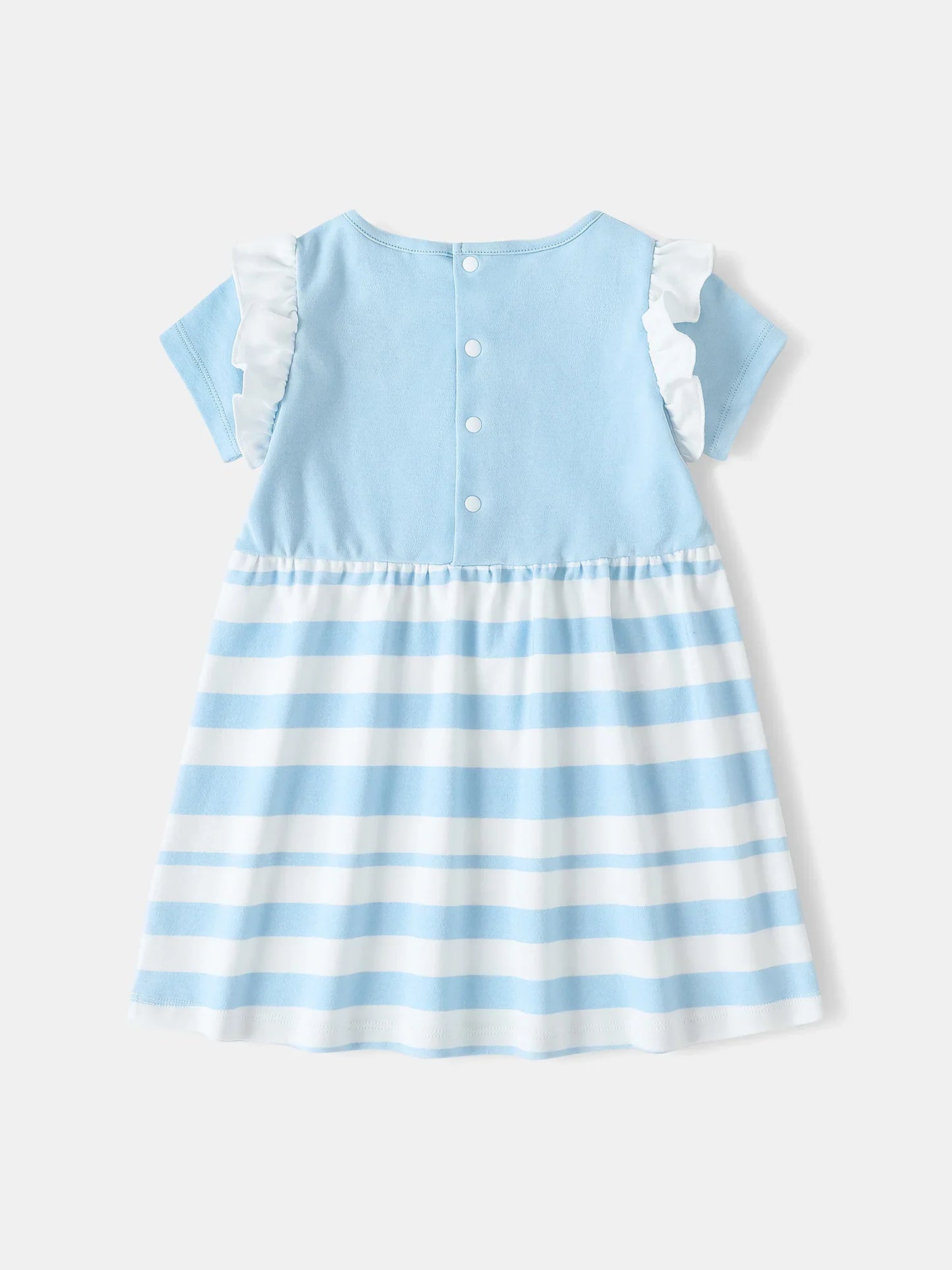 Baby Girls Ruffle Sleeve Berries Print Dress & Knicker Set