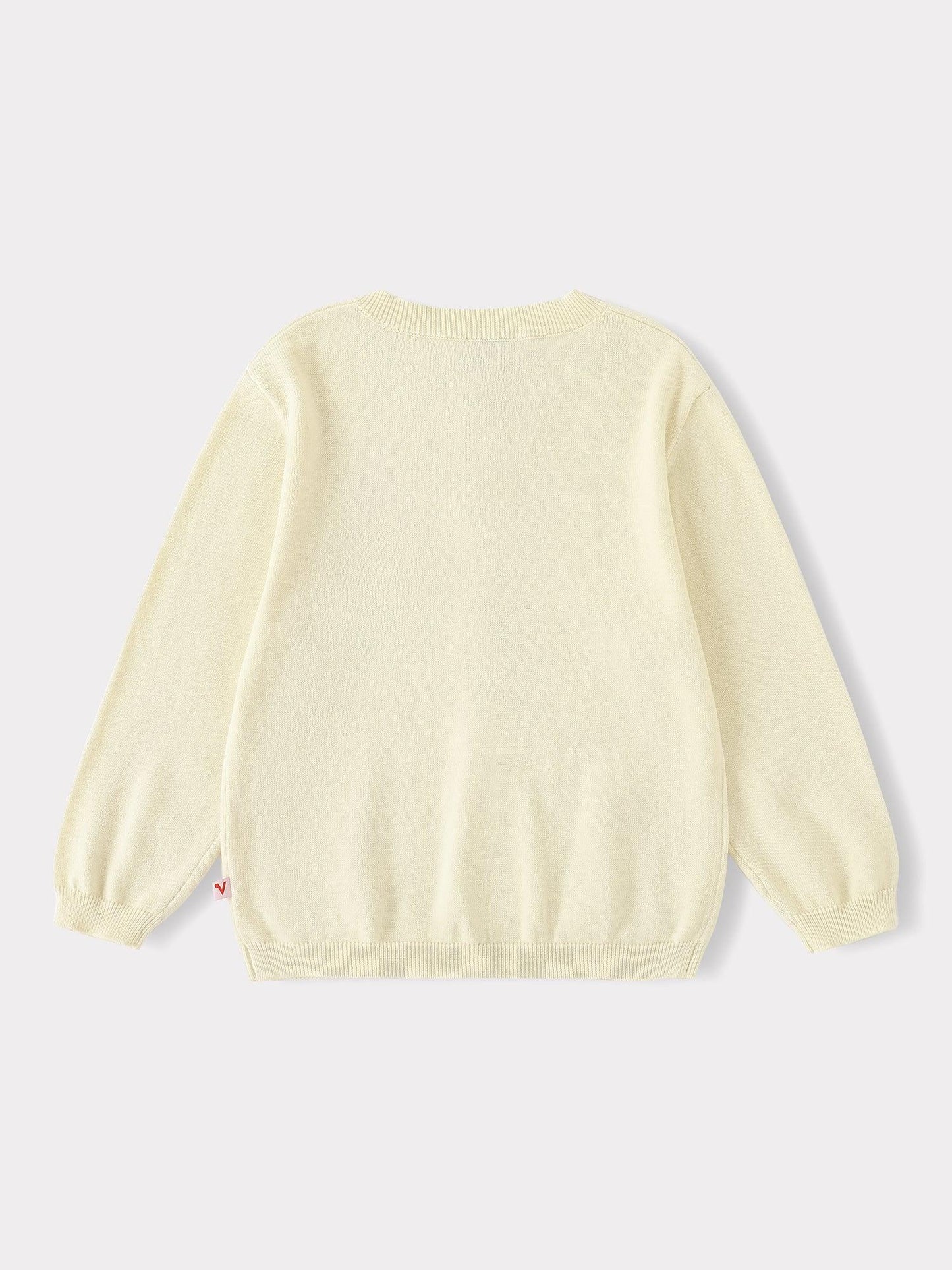 Kid Bunny Embroidery Cardigan