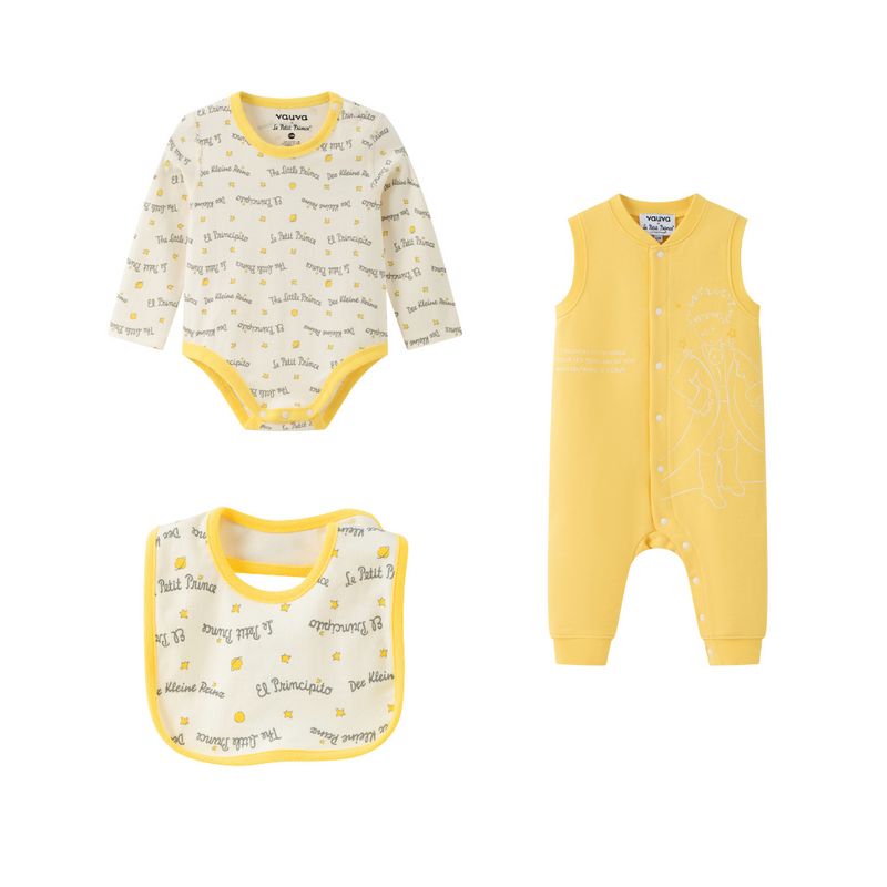 Vauva x Le Petit Prince - Baby Unisex Set (Yellow)-set image