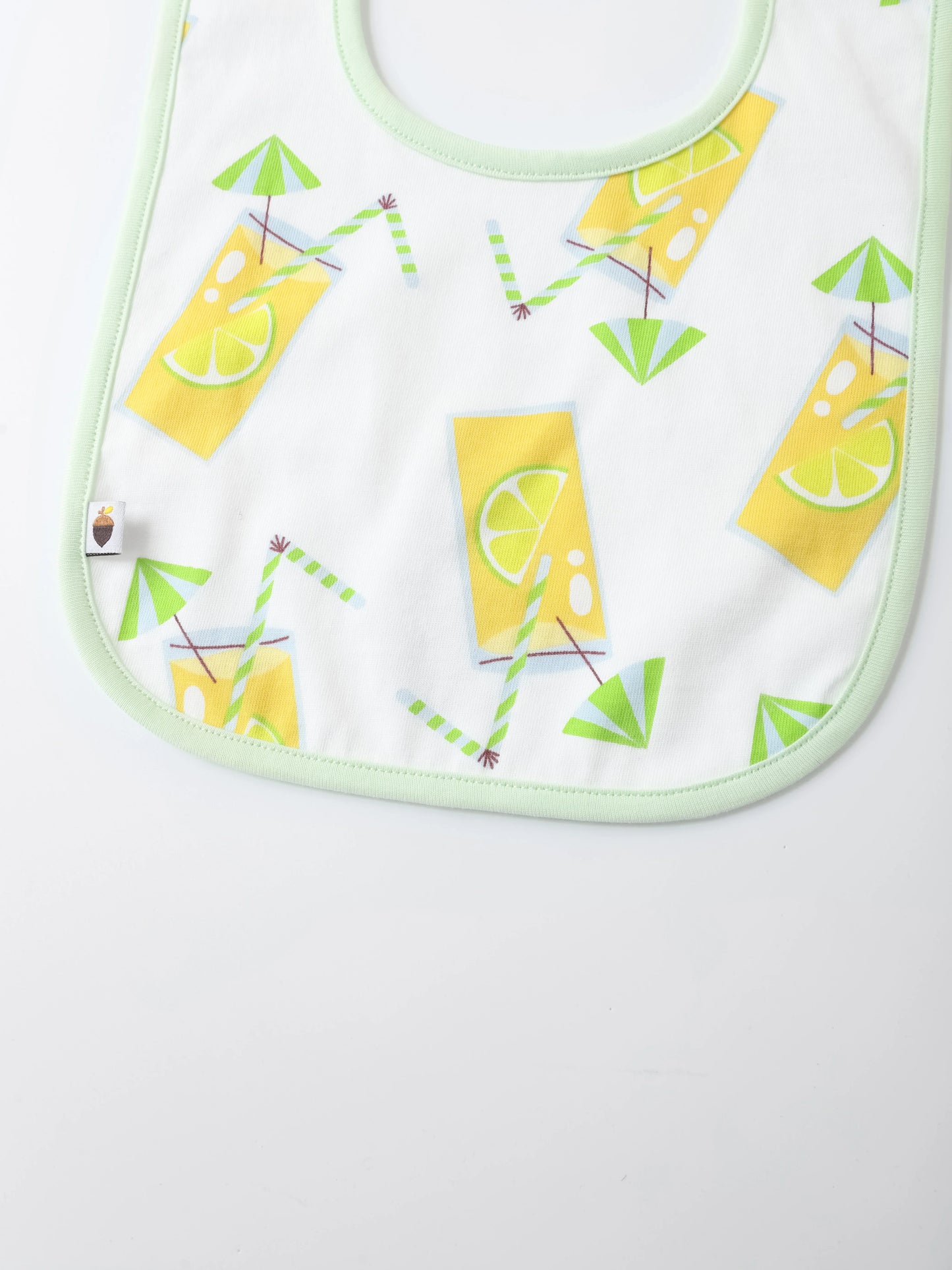 Baby All-Over Lemon Tea Print Bib