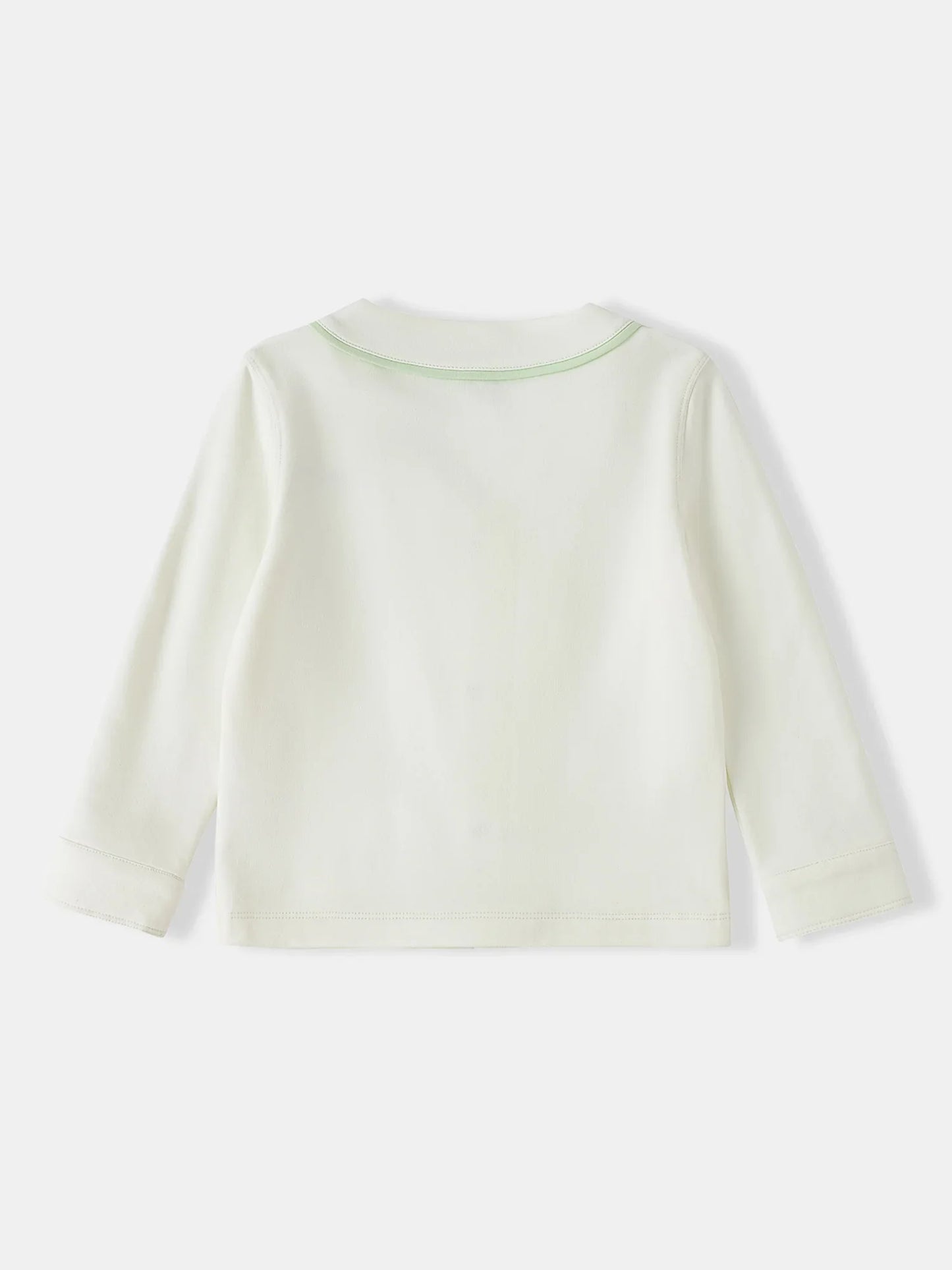 Kid Logo Embroidery Open Chest Jacket