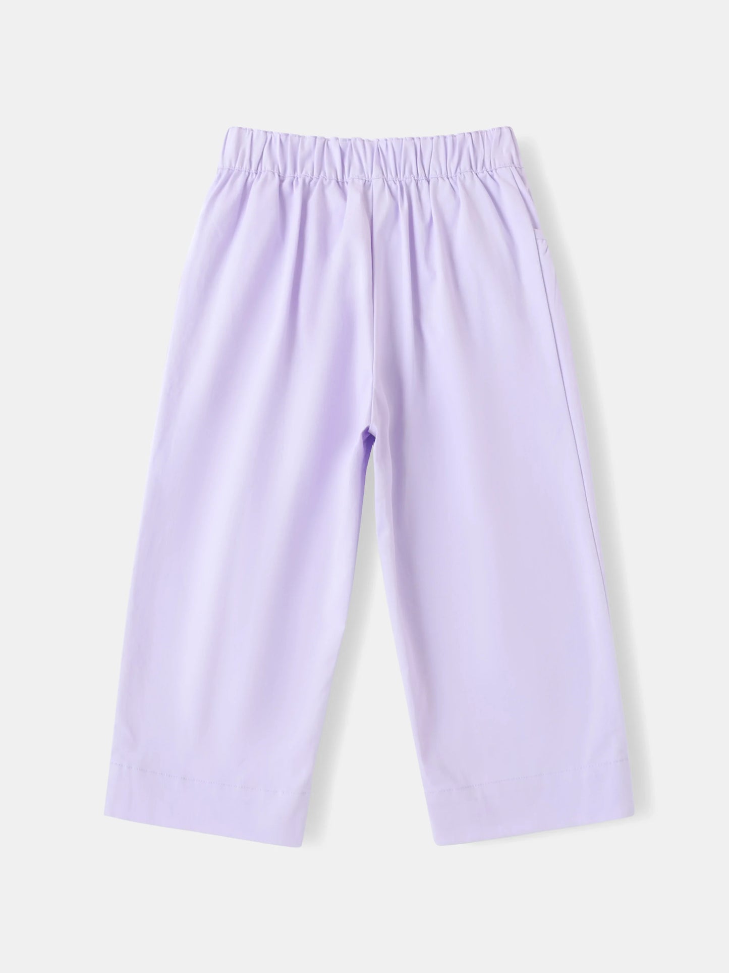 Kid Bunny Embroidery Barrel Pants