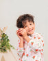 Kid All-Over Watermelon Print Mesh Hooded Zipped Jacket