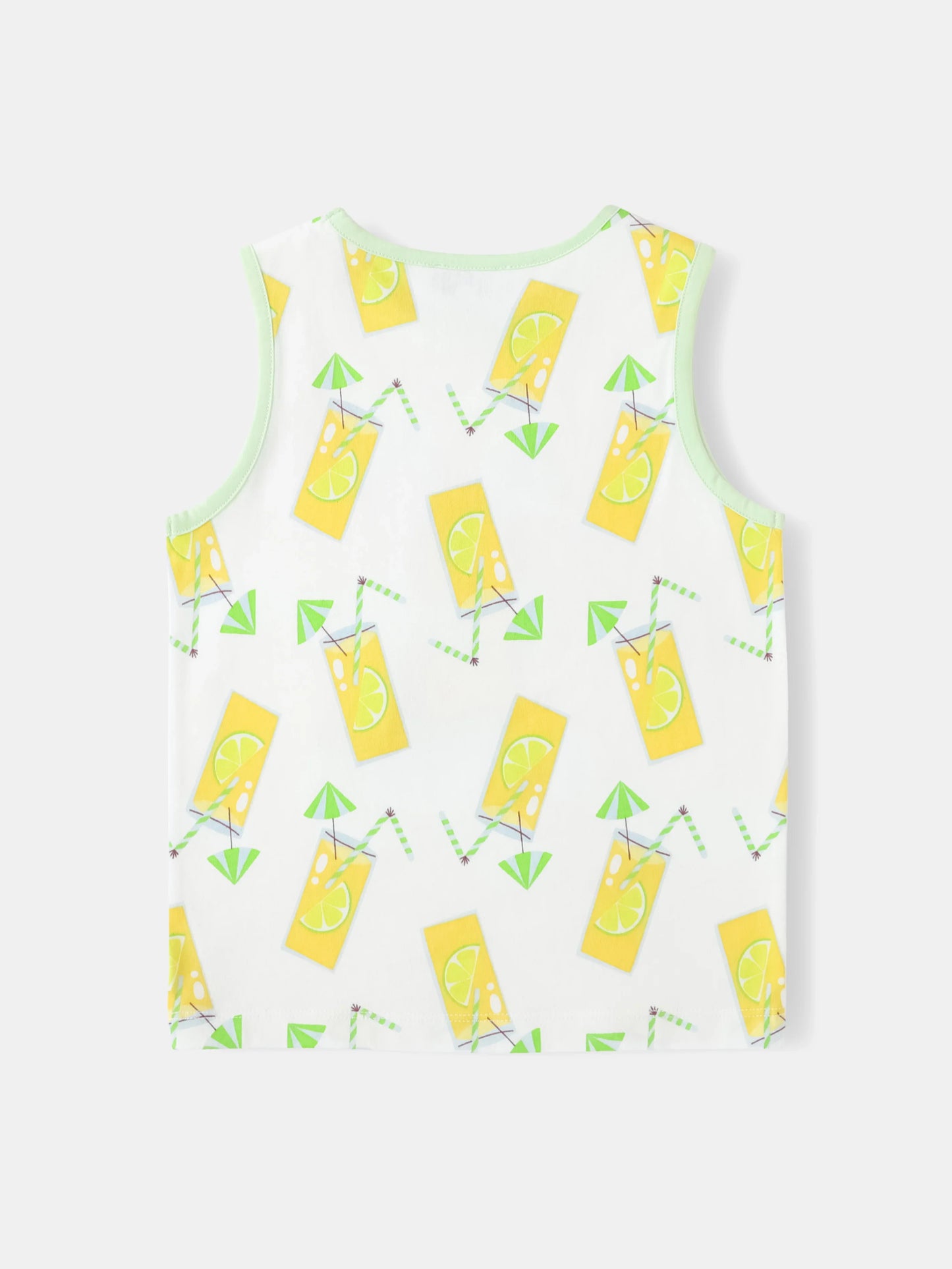 Boys All-Over Lemon Tea Print Tank Top