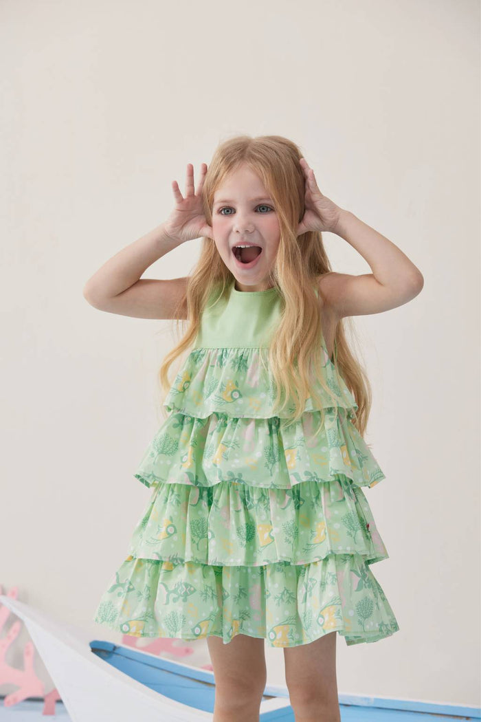 VAUVA Vauva SS24 - Toddler Girl Ruffle Short Sleeves Dress Dresses