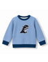 Boys Dino Towel Patch Crew Neck Sweatshirt