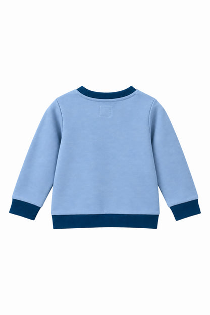 Boys Dino Towel Patch Crew Neck Sweatshirt