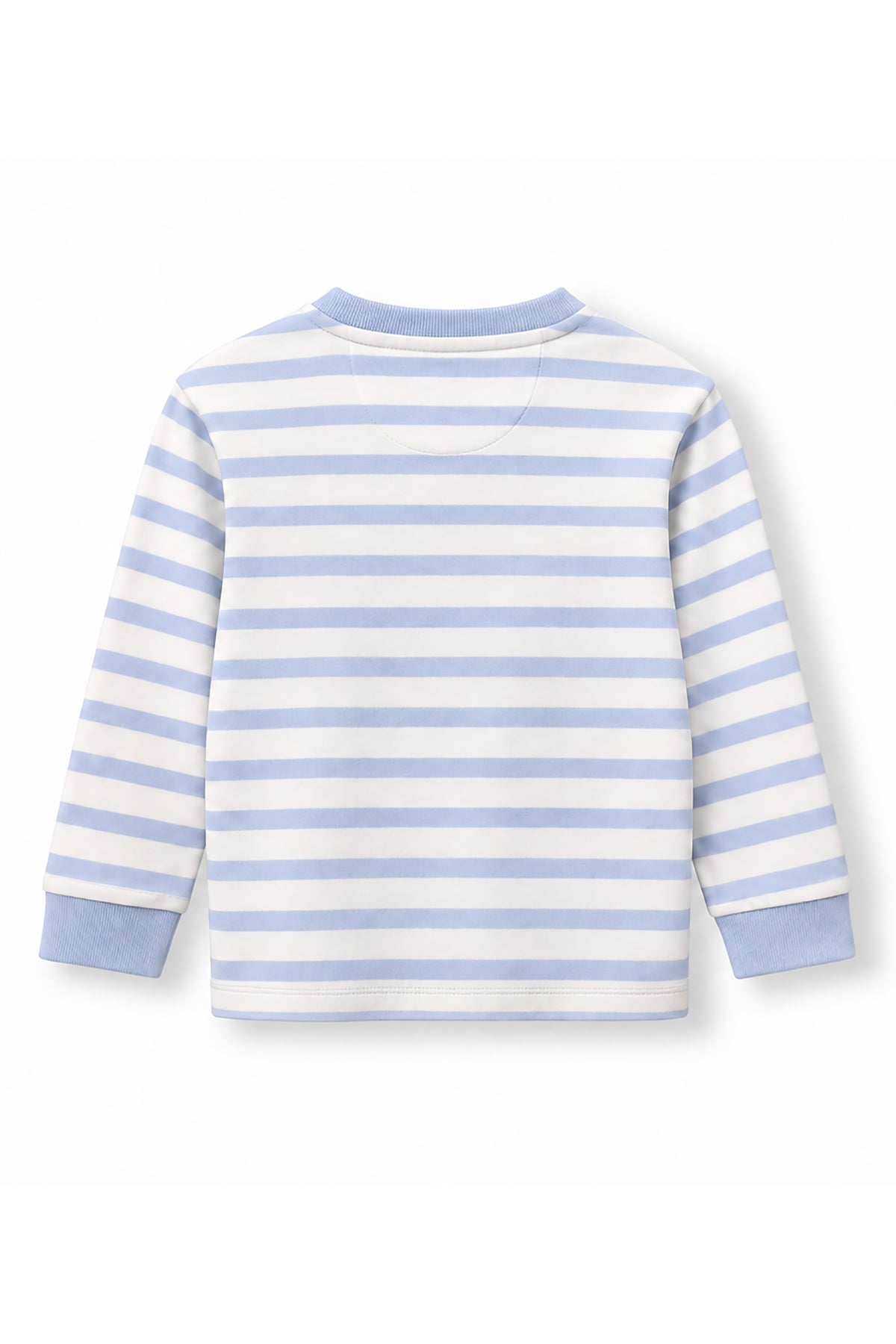 Boys Striped Dino Badge Long Sleeve T-Shirt
