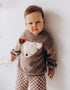 Terry Oversized Sweater With Dog (GOTS)