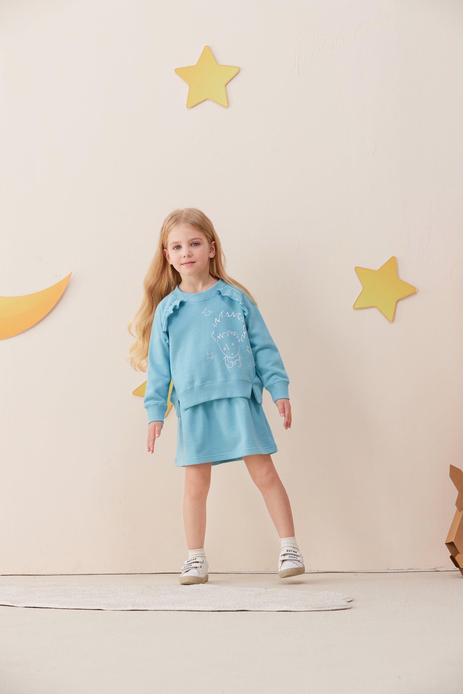 Vauva x Le Petit Prince Vauva x Le Petit Prince - Girls Sweater &amp; Dress (2 piece Set/Blue) Dresses