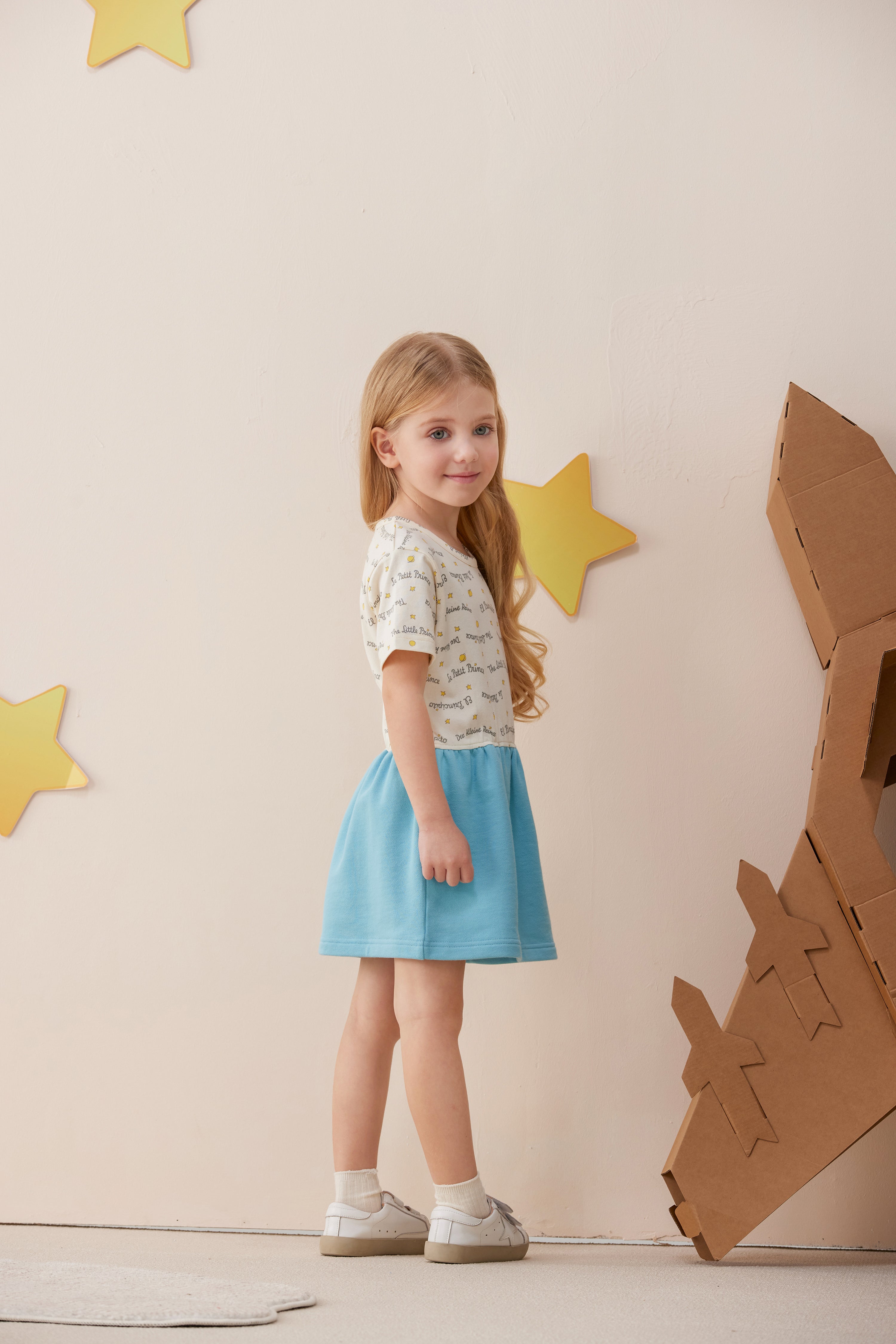 Vauva x Le Petit Prince Vauva x Le Petit Prince - Girls Sweater &amp; Dress (2 piece Set/Blue) Dresses