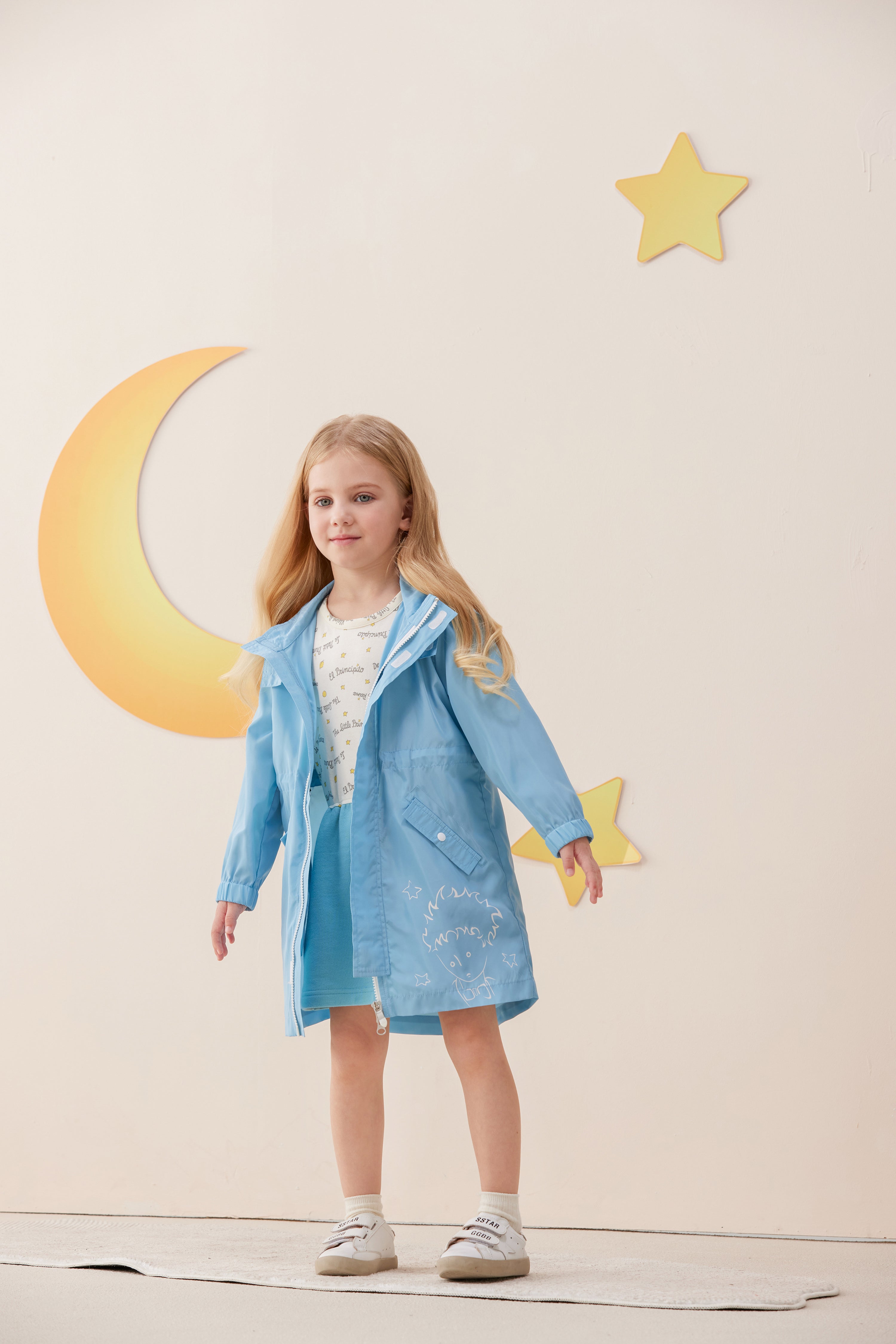 Vauva x Le Petit Prince Vauva x Le Petit Prince - Kids Polyester Parka (Blue) Coat &amp; Jacket