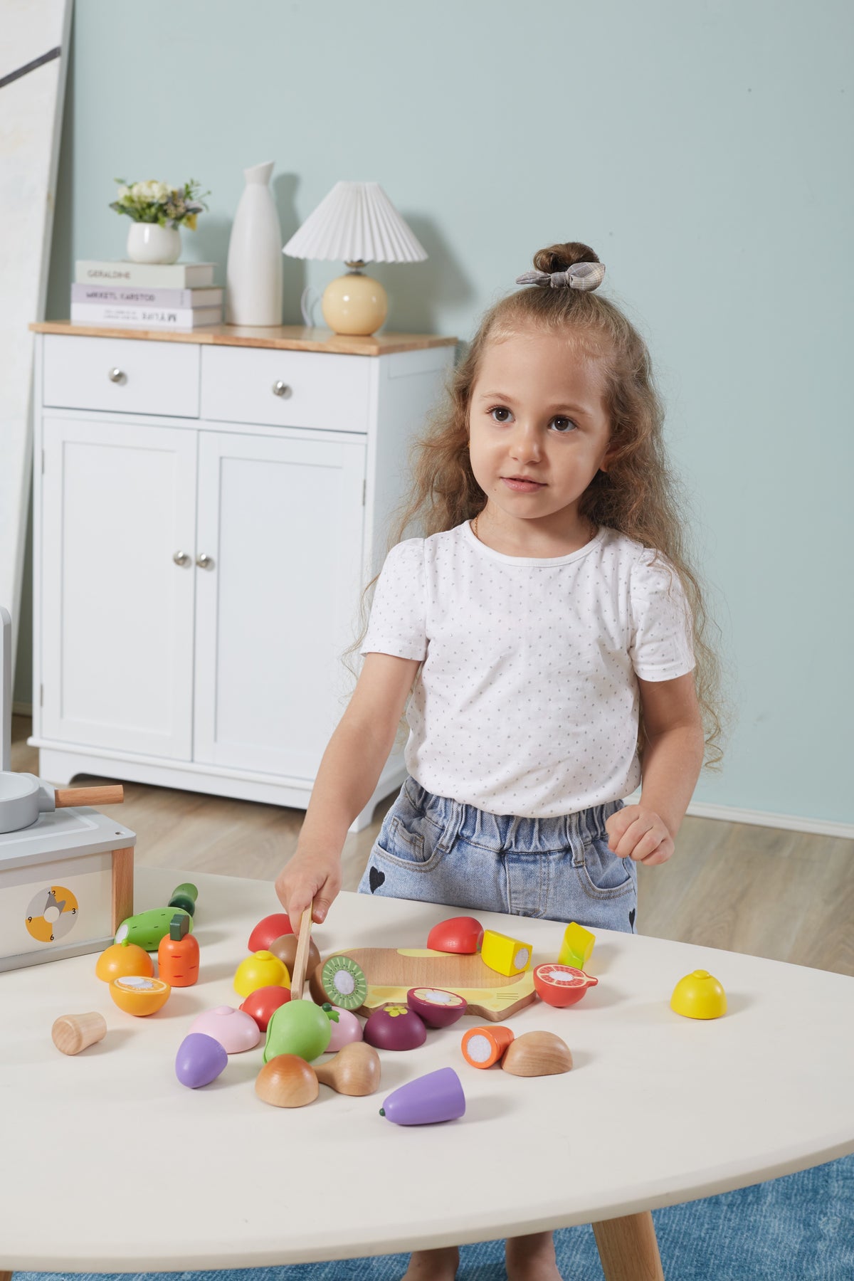 FN - Wooden Kitchen Toys (Fruit Cutting Set B)