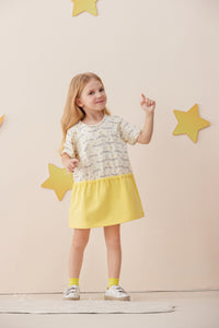 Vauva x Le Petit Prince - Girls Sweater & Dress (2 piece Set/Yellow)